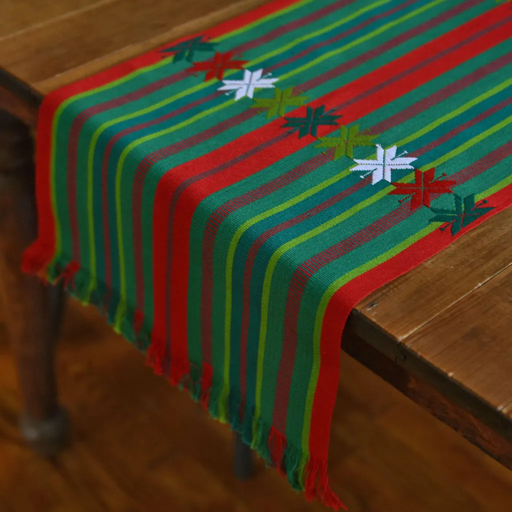 Guatemala Hand woven Christmas Table Runner
