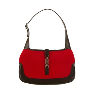 Gucci Red Felt Jackie Bag