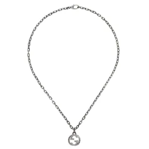 Gucci Silver Interlocking G Aureco Necklace