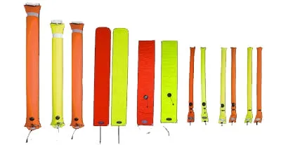 Halcyon Super Slim Diver's Alert Marker, 6' (1.8 m) long, closed circuit Orange