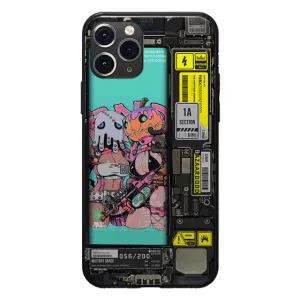 Halloween Candy 1 Industrial LED Case for iPhone