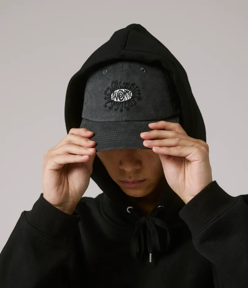 HALO CORD CAP - CHARCOAL