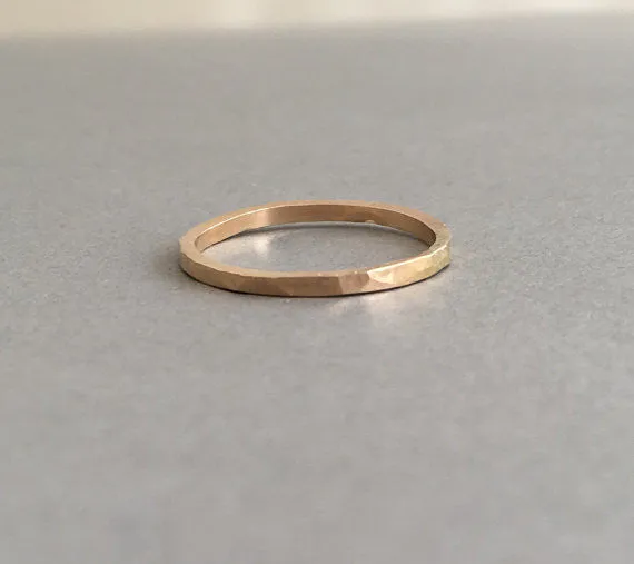 Hammered Thick Ring