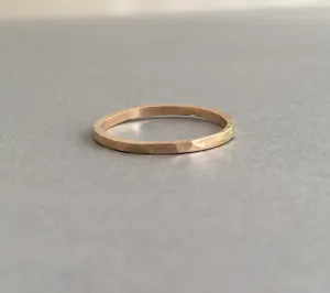 Hammered Thick Ring