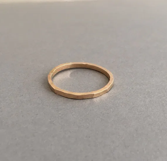 Hammered Thick Ring