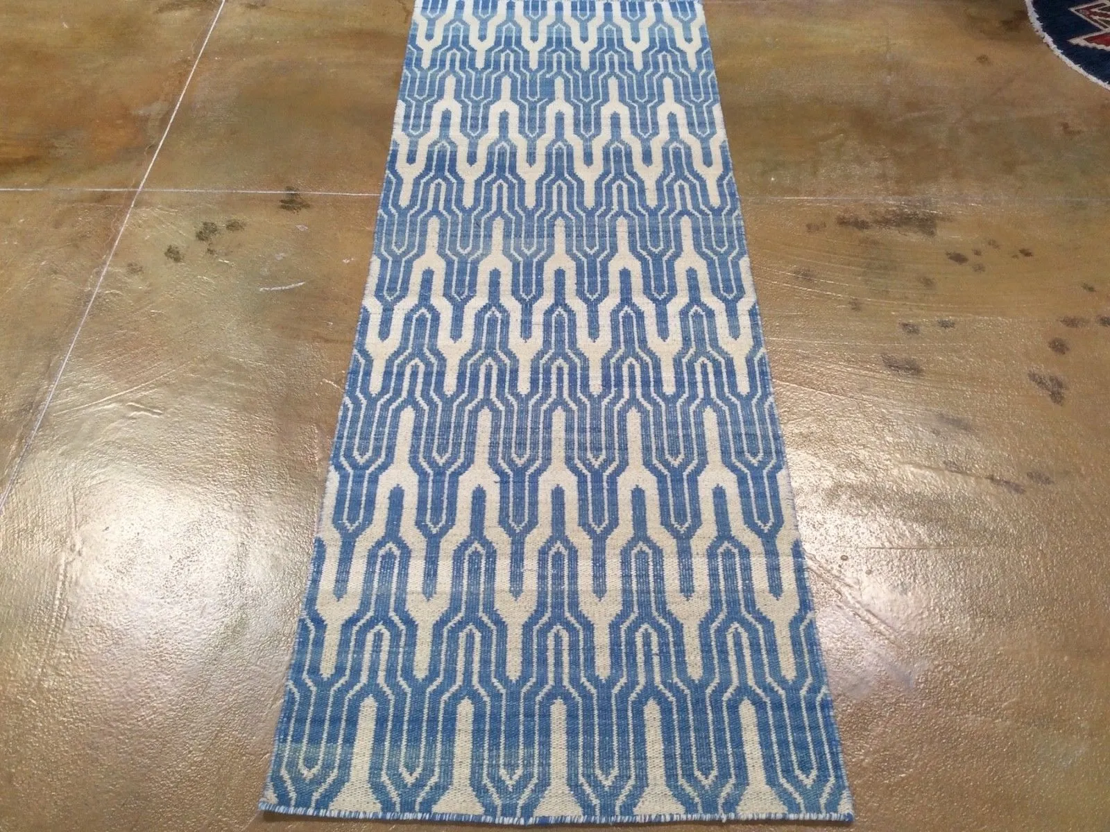 Hand-Woven Flatweave Reversible Handmade 100% Wool Rug (Size 2.8 X 7.10) Brrsf-1431