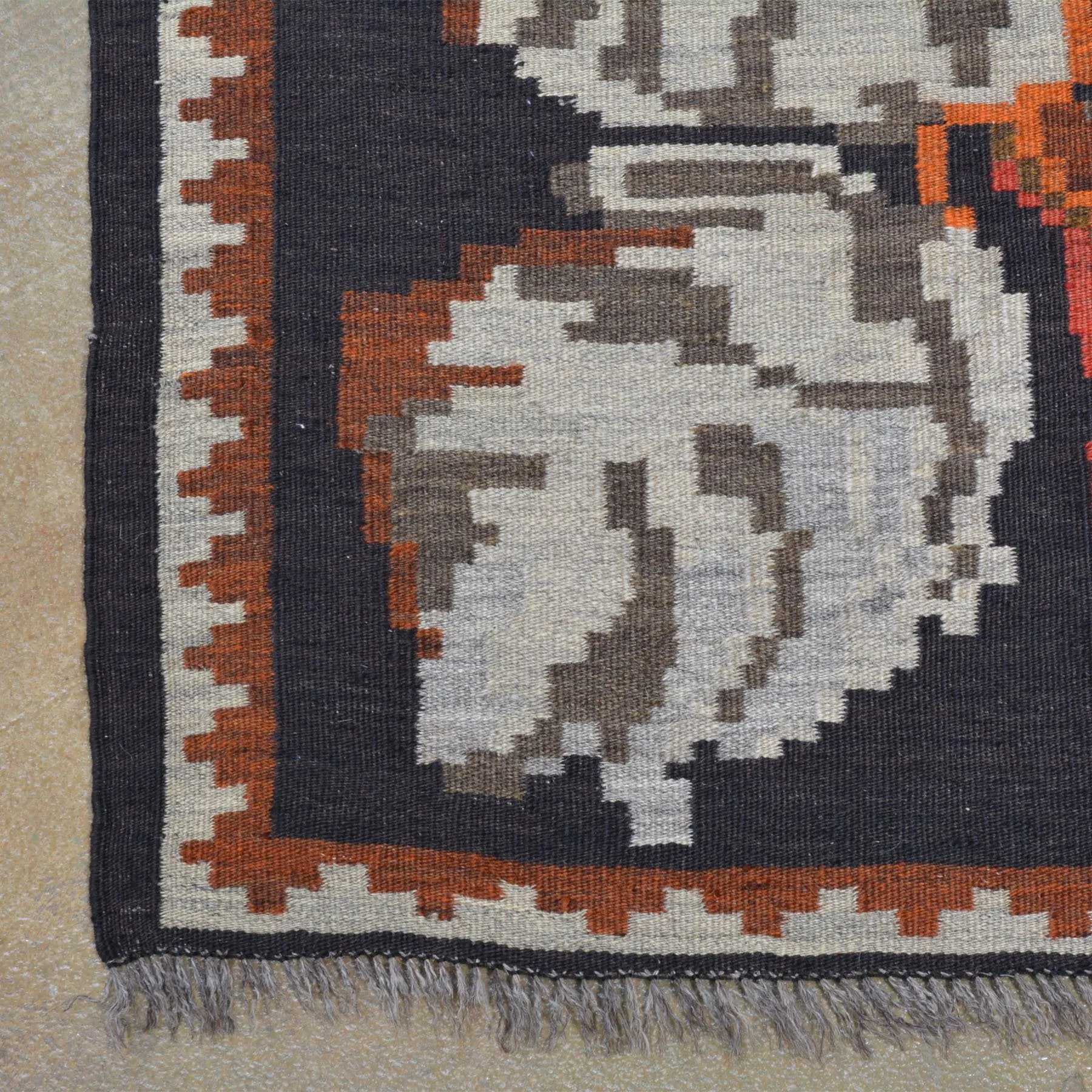 Hand-Woven Moldavian Reversible Kilim Wool Rug (Size 6.1 X 9.5) Brral-4134