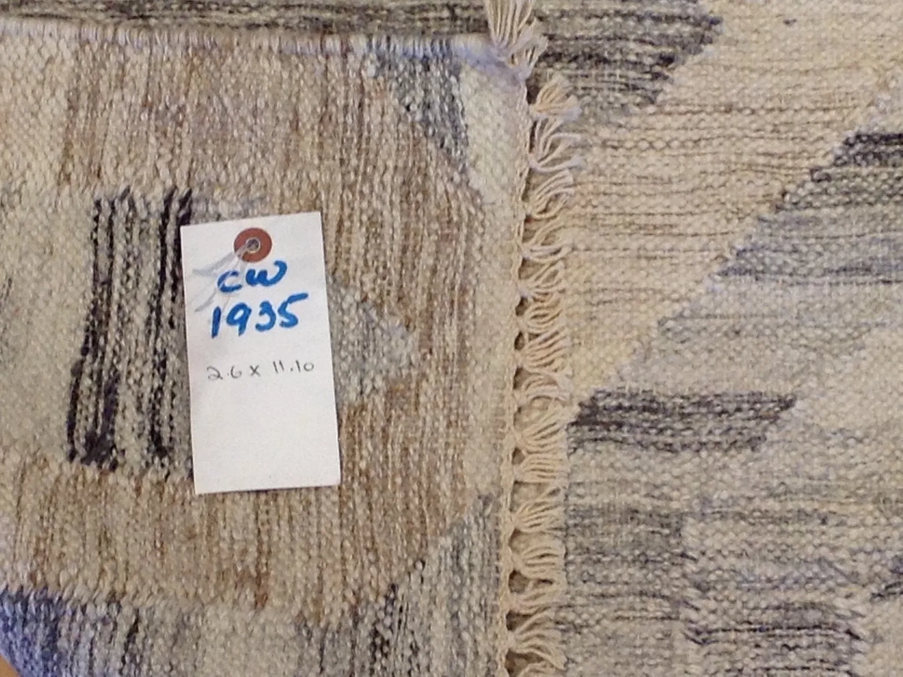 Hand-Woven Reversible Darrie Handmade Kilim Wool Rug (Size 2.6 x 11.10) Brral-5805