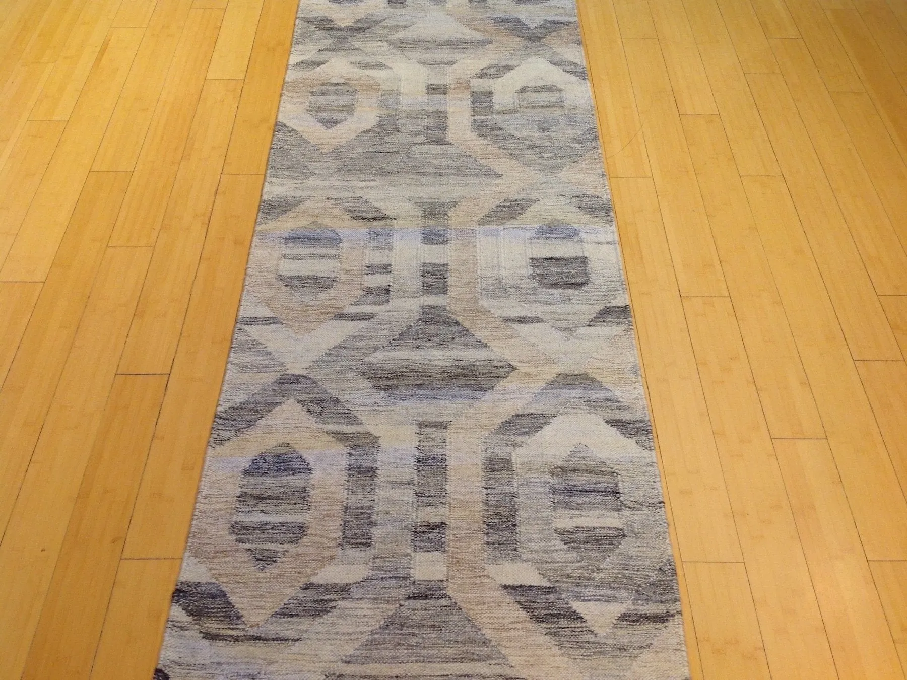 Hand-Woven Reversible Darrie Handmade Kilim Wool Rug (Size 2.6 x 11.10) Brral-5805
