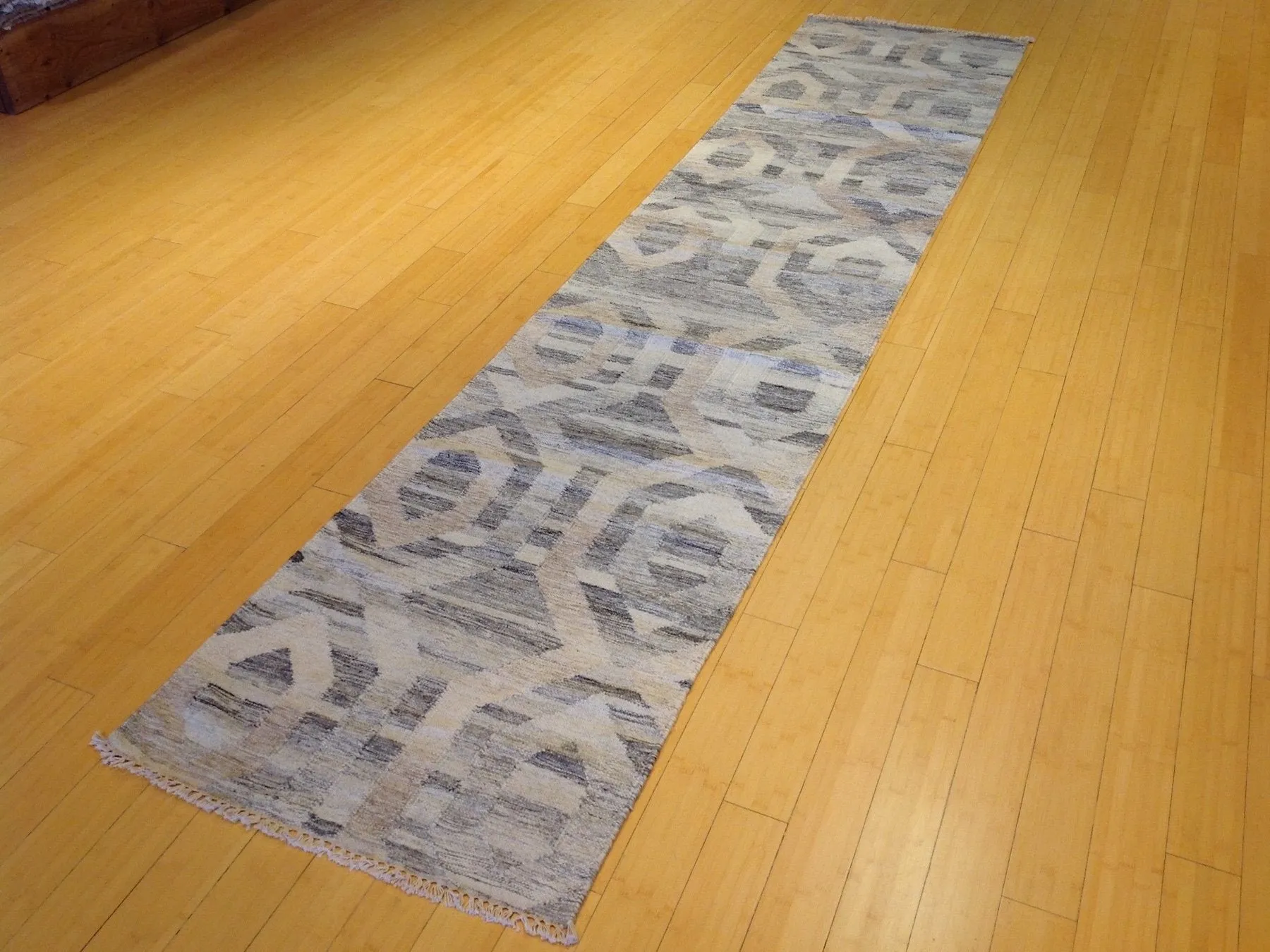 Hand-Woven Reversible Darrie Handmade Kilim Wool Rug (Size 2.6 x 11.10) Brral-5805