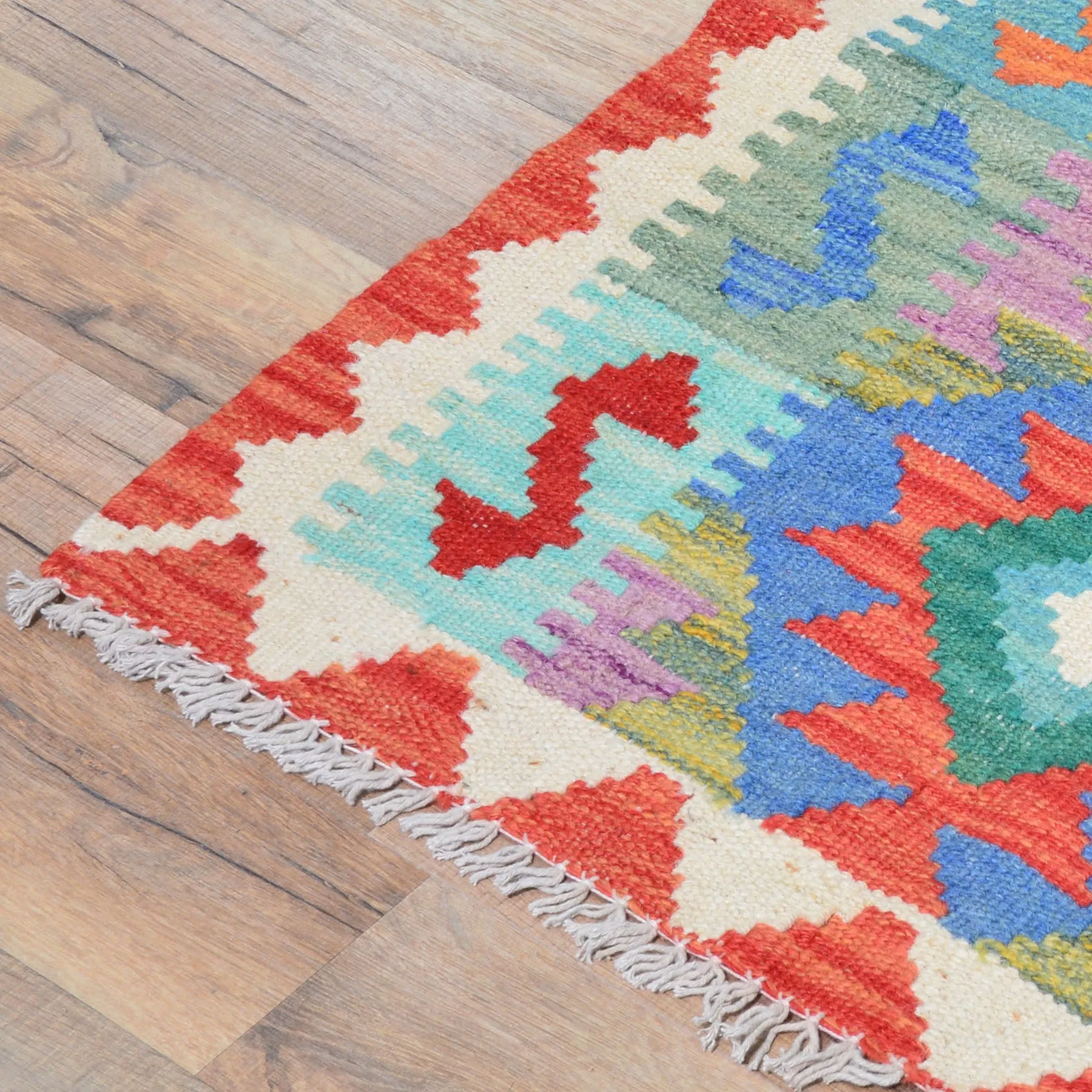 Hand-Woven Reversible Tribal Kilim Handmade Wool Rug (Size 2.2 X 2.8) Cwral-9420