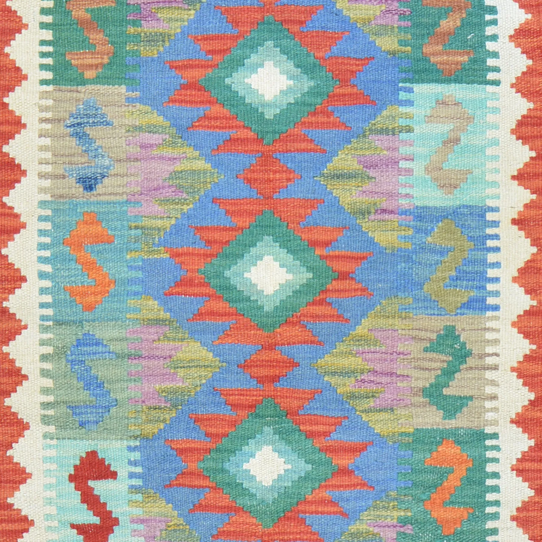 Hand-Woven Reversible Tribal Kilim Handmade Wool Rug (Size 2.2 X 2.8) Cwral-9420