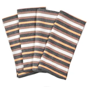 Hand Woven Table Napkins | Cocoa & Apricot