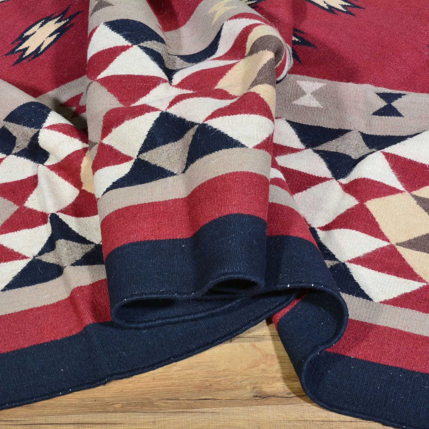 Hand-Woven Tribal Navajo Style Handmade Wool Rug (Size 9.0 X 12.0) Cwral-6942