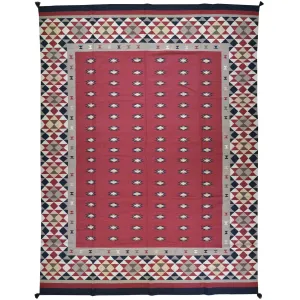 Hand-Woven Tribal Navajo Style Handmade Wool Rug (Size 9.0 X 12.0) Cwral-6942