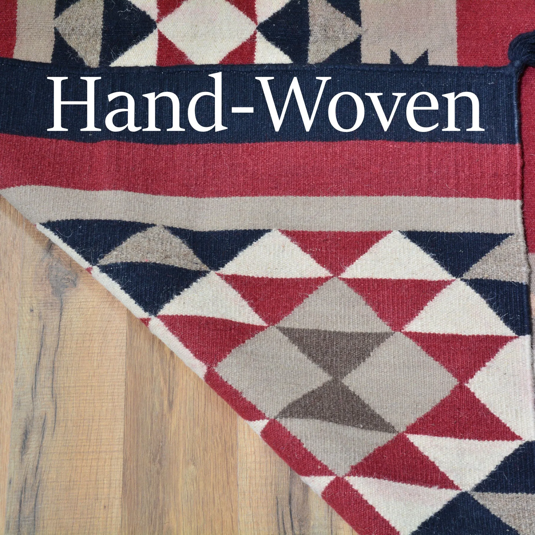 Hand-Woven Tribal Navajo Style Handmade Wool Rug (Size 9.0 X 12.0) Cwral-6942