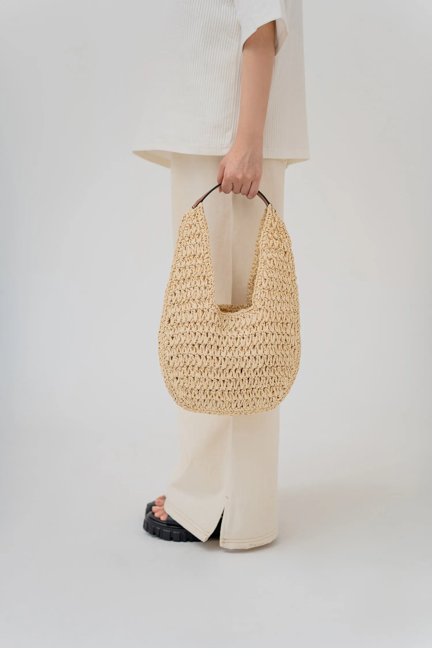 Handmade Contrast Crochet Bag