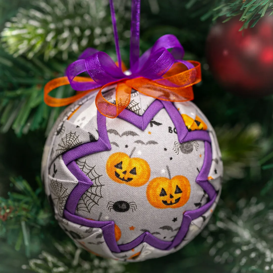 Handmade Heirloom Quilted Halloween Ornament