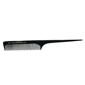 Hard Rubber, 8in Rat Tail Course Tooth Comb, Hercules Sagemann 209R8-494R8