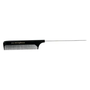 Hard Rubber, 9in Pin Tail Fine Tooth Comb, Hercules Sagemann 6740