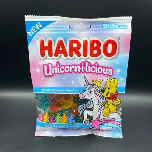 Haribo - Unicorn-i-licious, Mixed Flavoured Gummy Candy, 142g (USA)