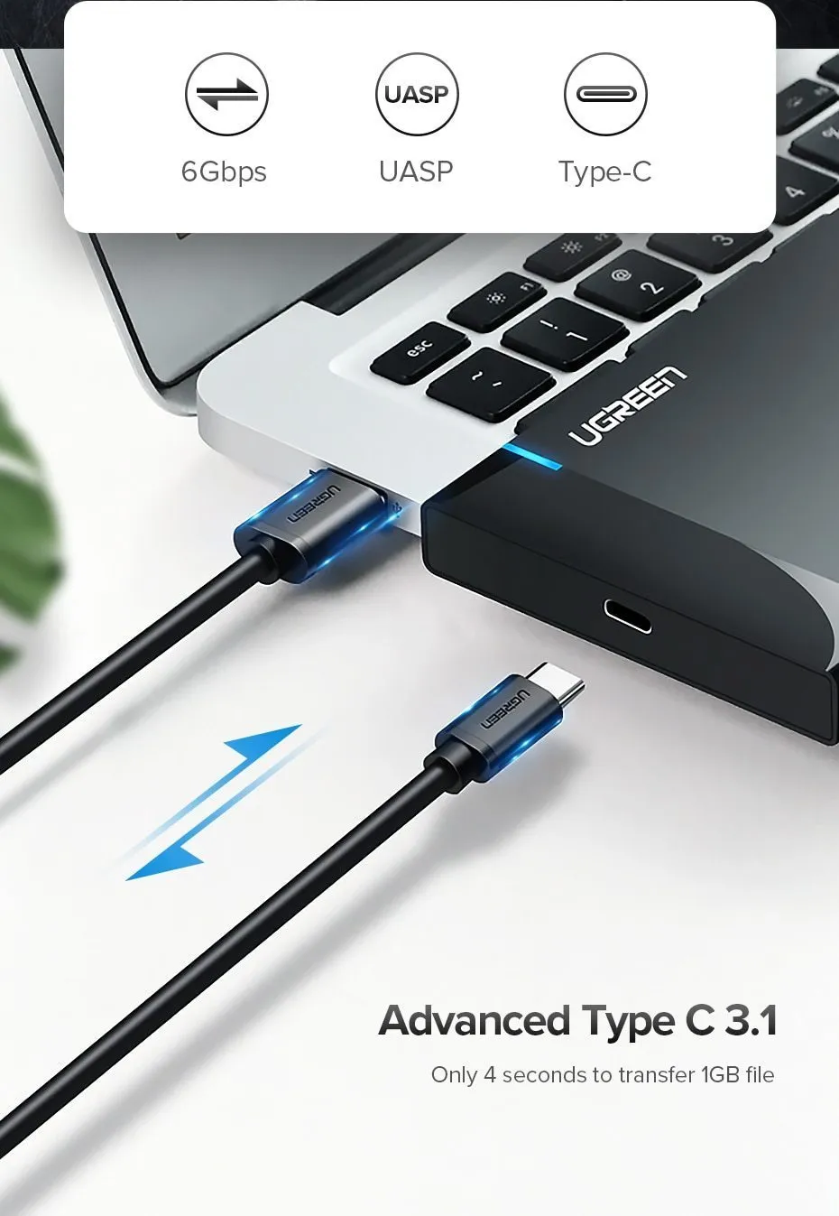HDD Case 2.5 SATA to USB 3.0 Adapter Hard Drive Enclosure