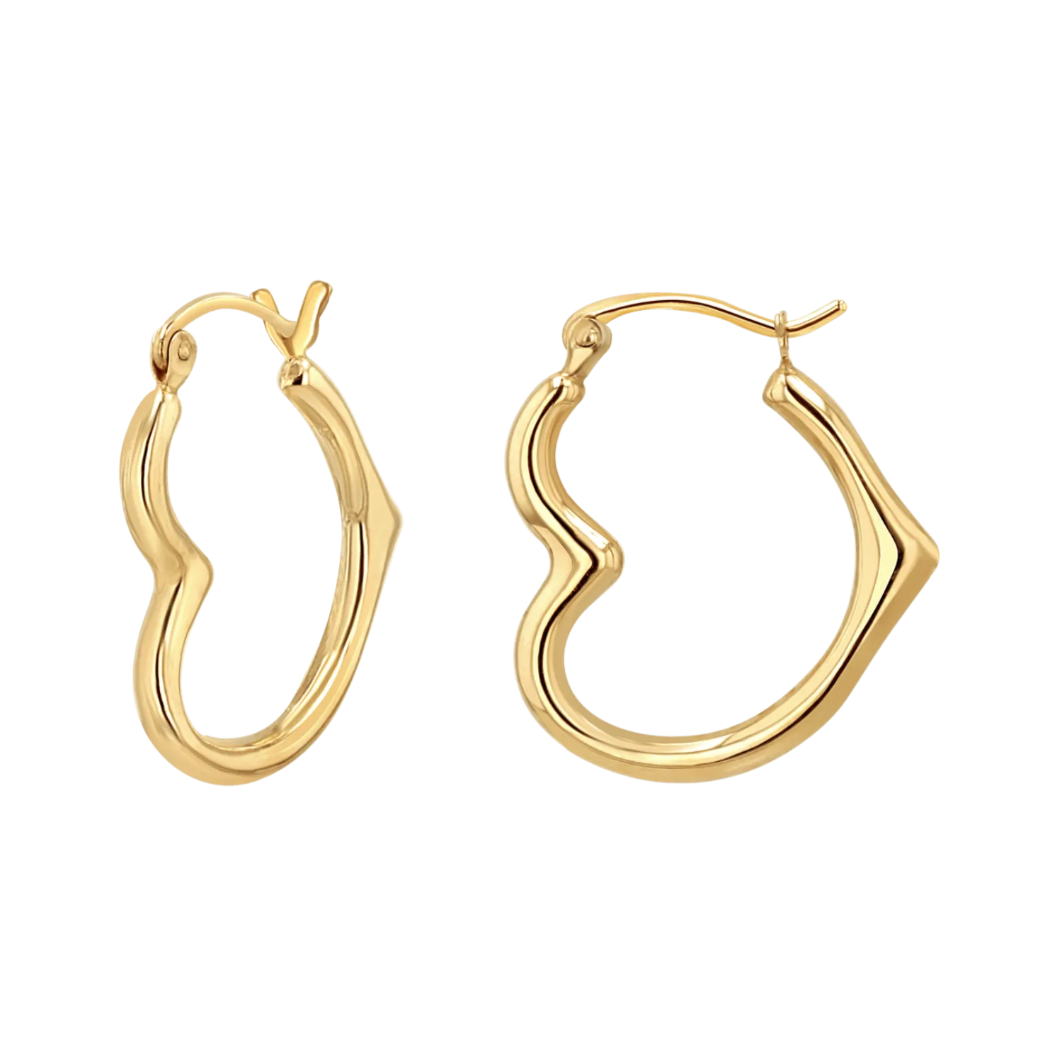 Heart Hoop Earrings