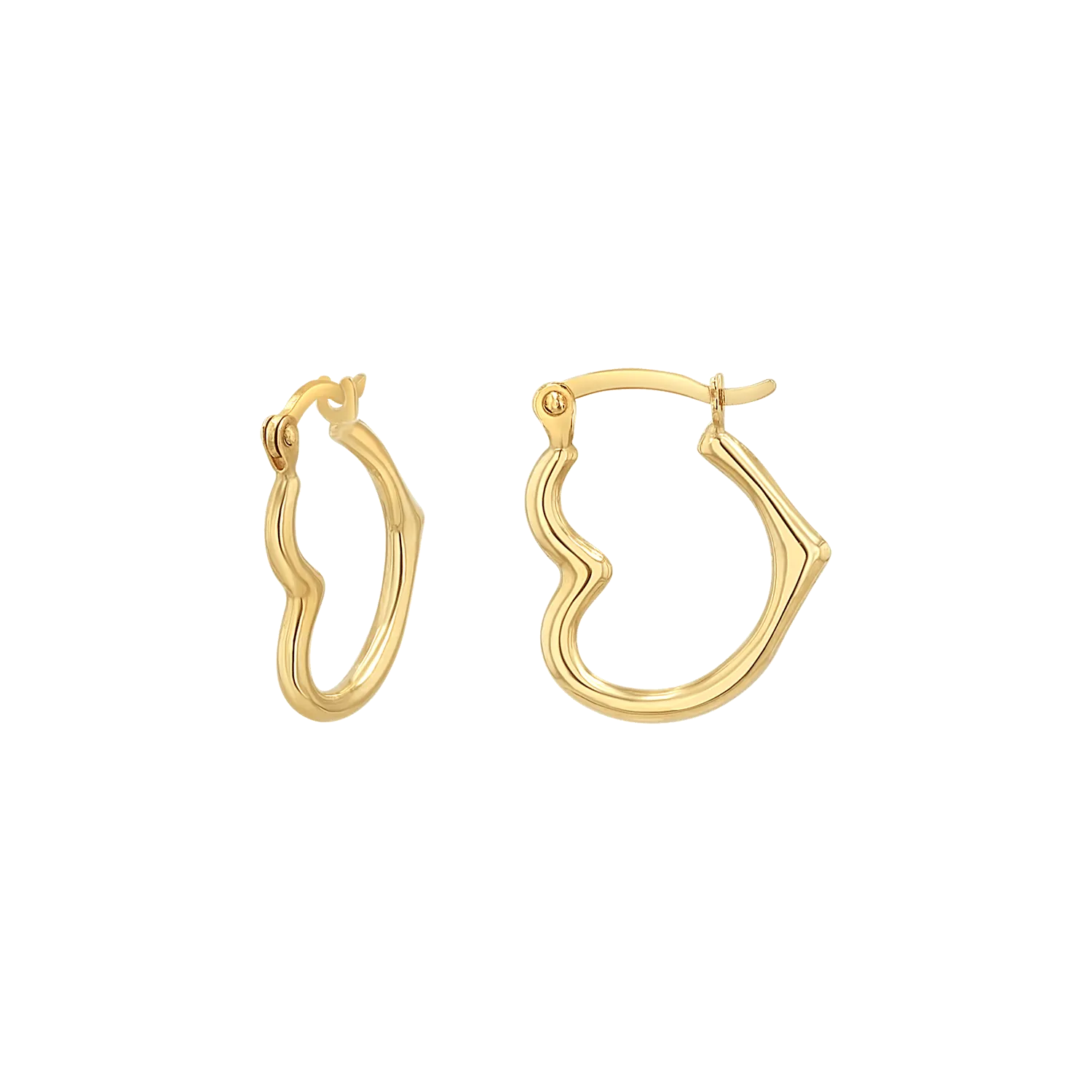 Heart Hoop Earrings