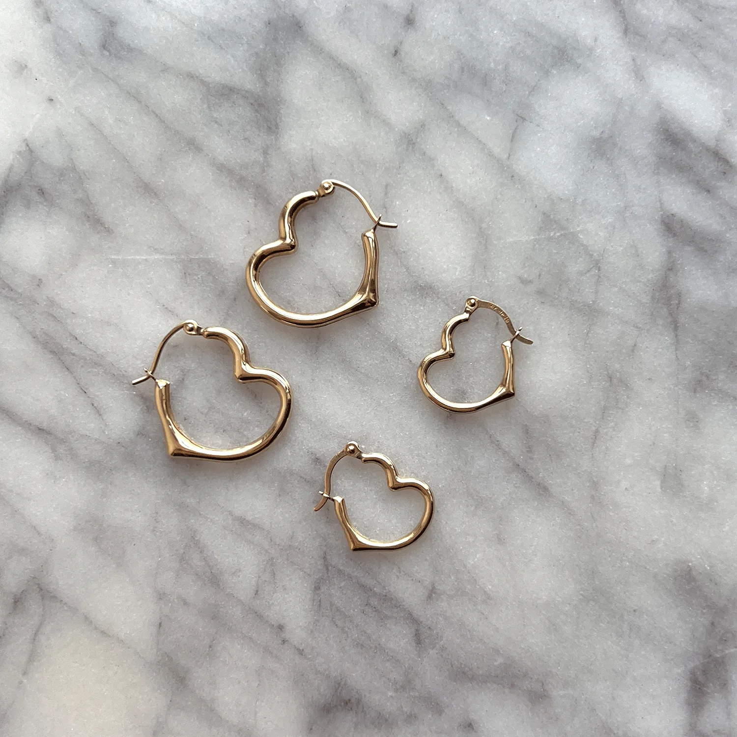 Heart Hoop Earrings