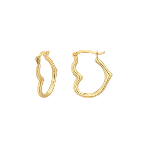 Heart Hoop Earrings