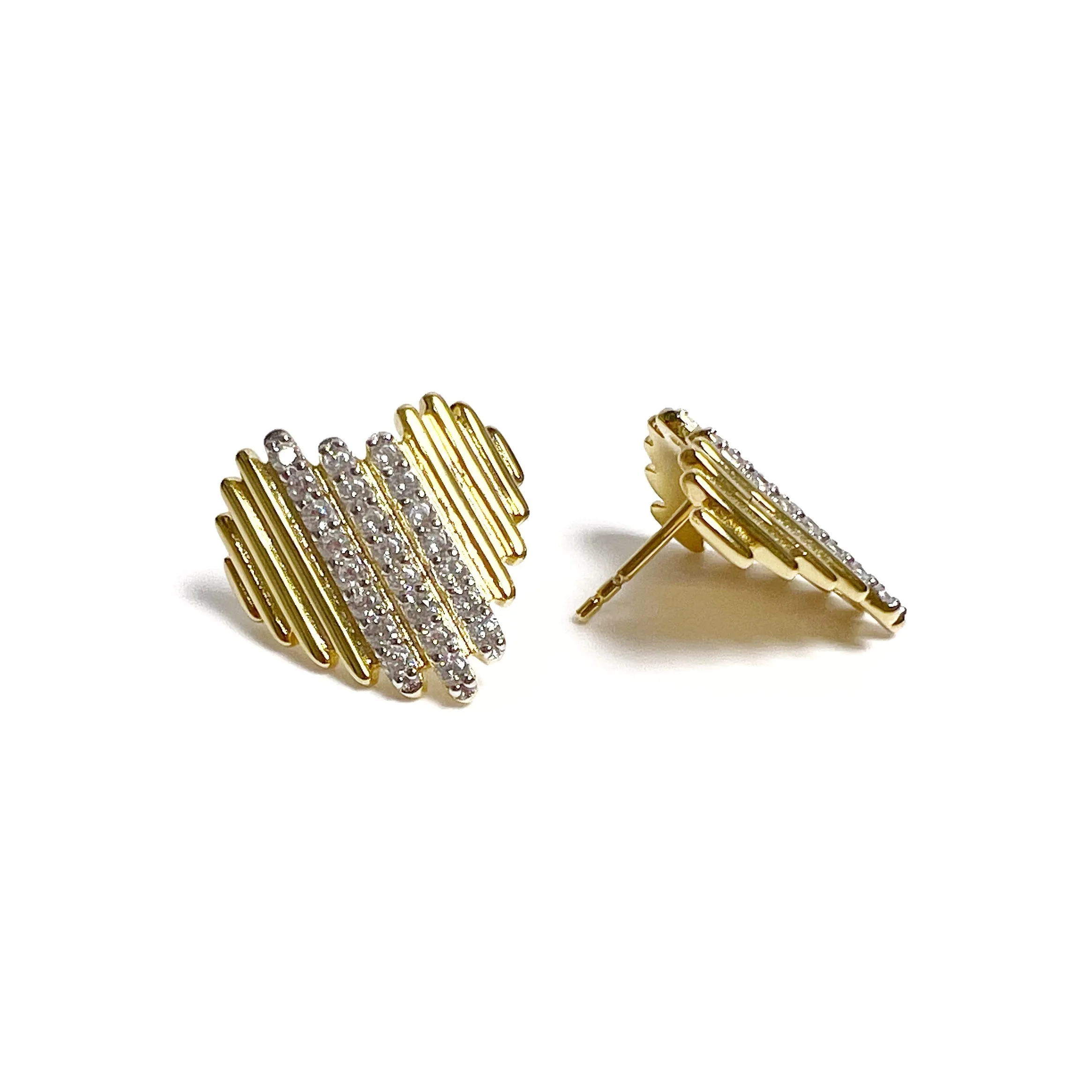 Heart Textured Earrings