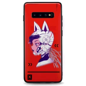 Helmet Cyberpunk LED Case for Samsung