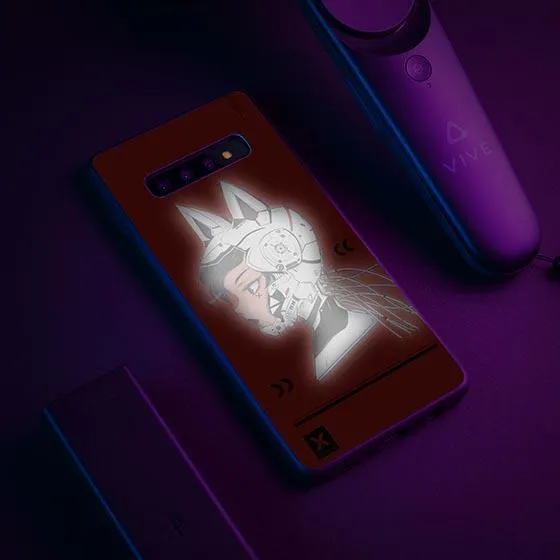 Helmet Cyberpunk LED Case for Samsung