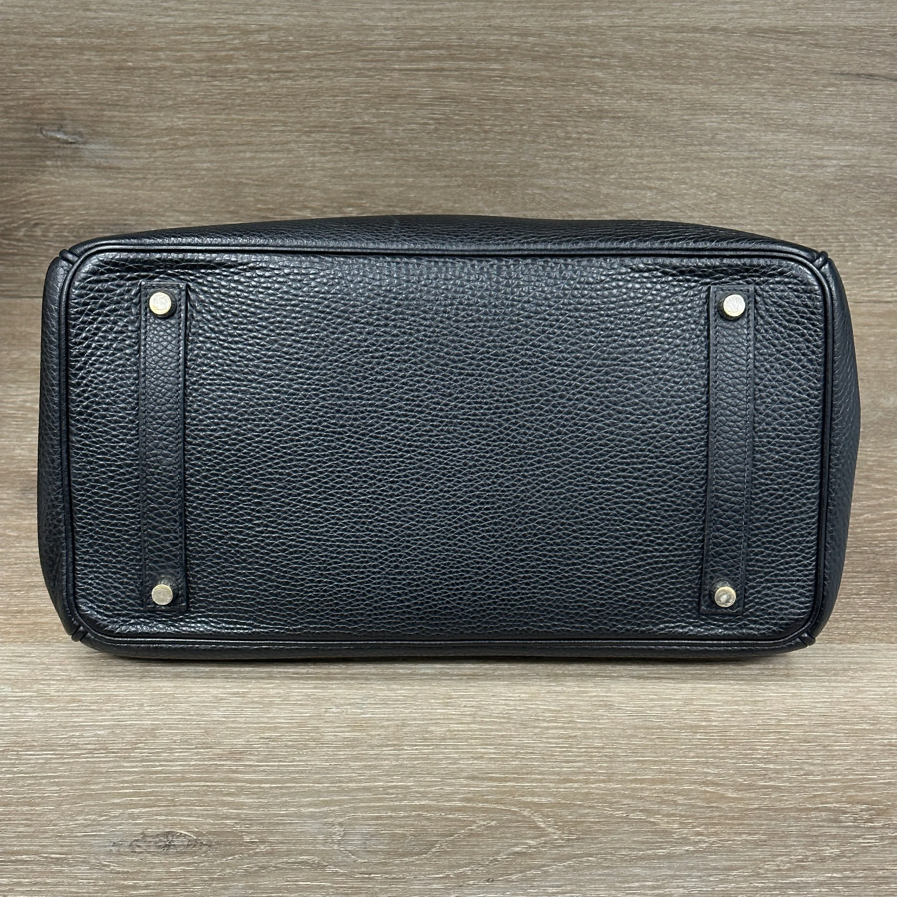 Hermes Birkin 35 Noir - Clemence Leather - Palladium Hardware