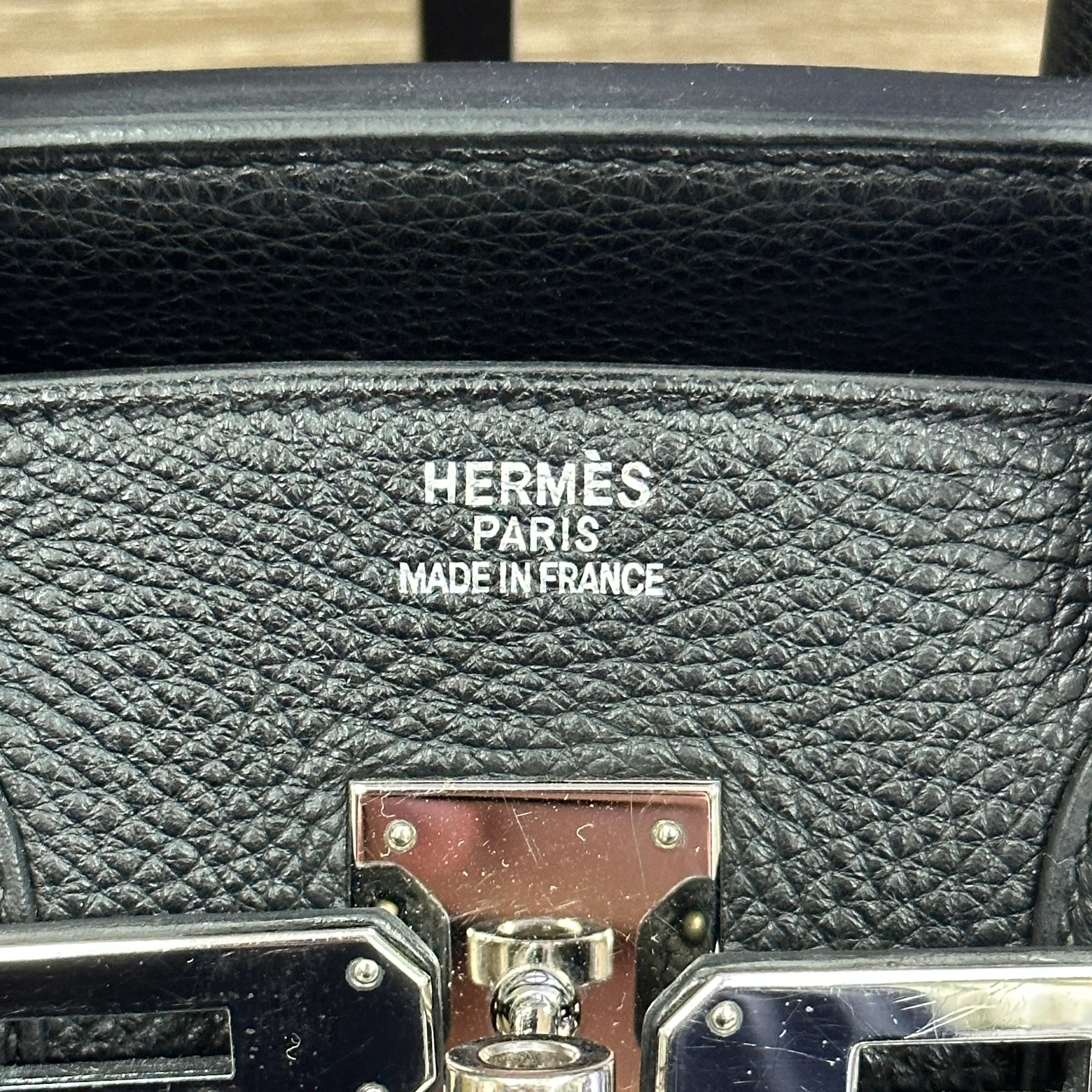 Hermes Birkin 35 Noir - Clemence Leather - Palladium Hardware