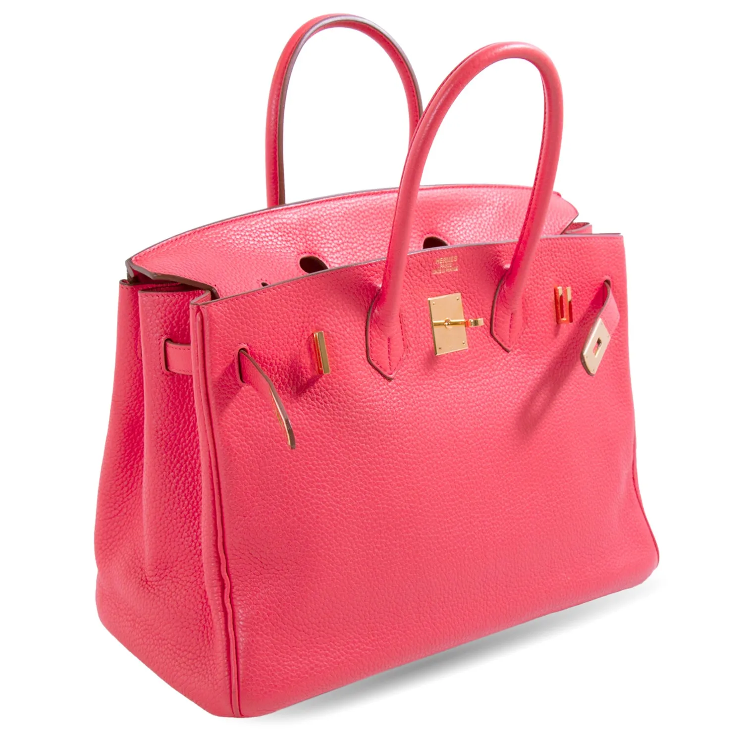 Hermès Birkin 35 Bougainvillier Clemence Leather