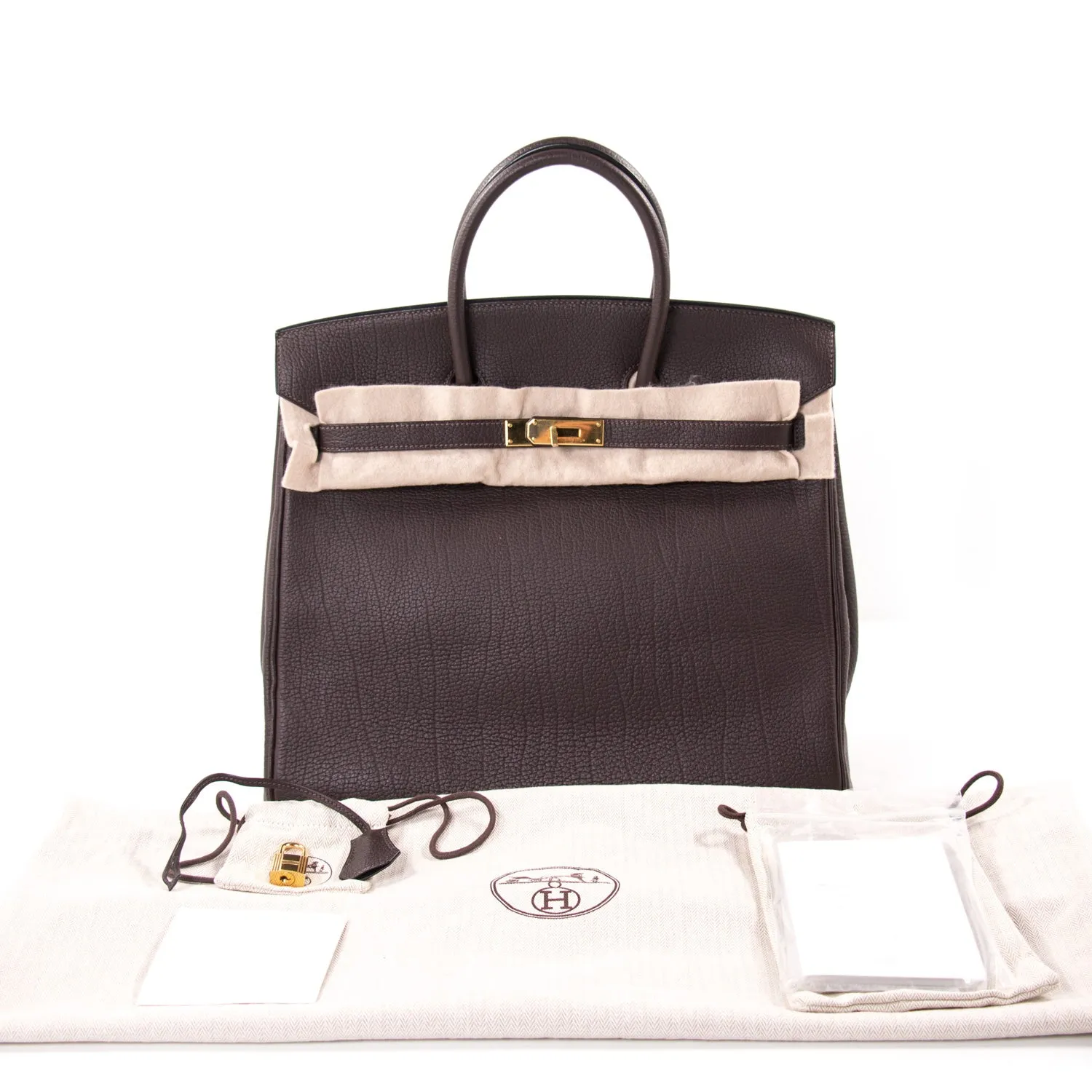 Hermès Birkin 36 HAC Cafe Fjord Leather