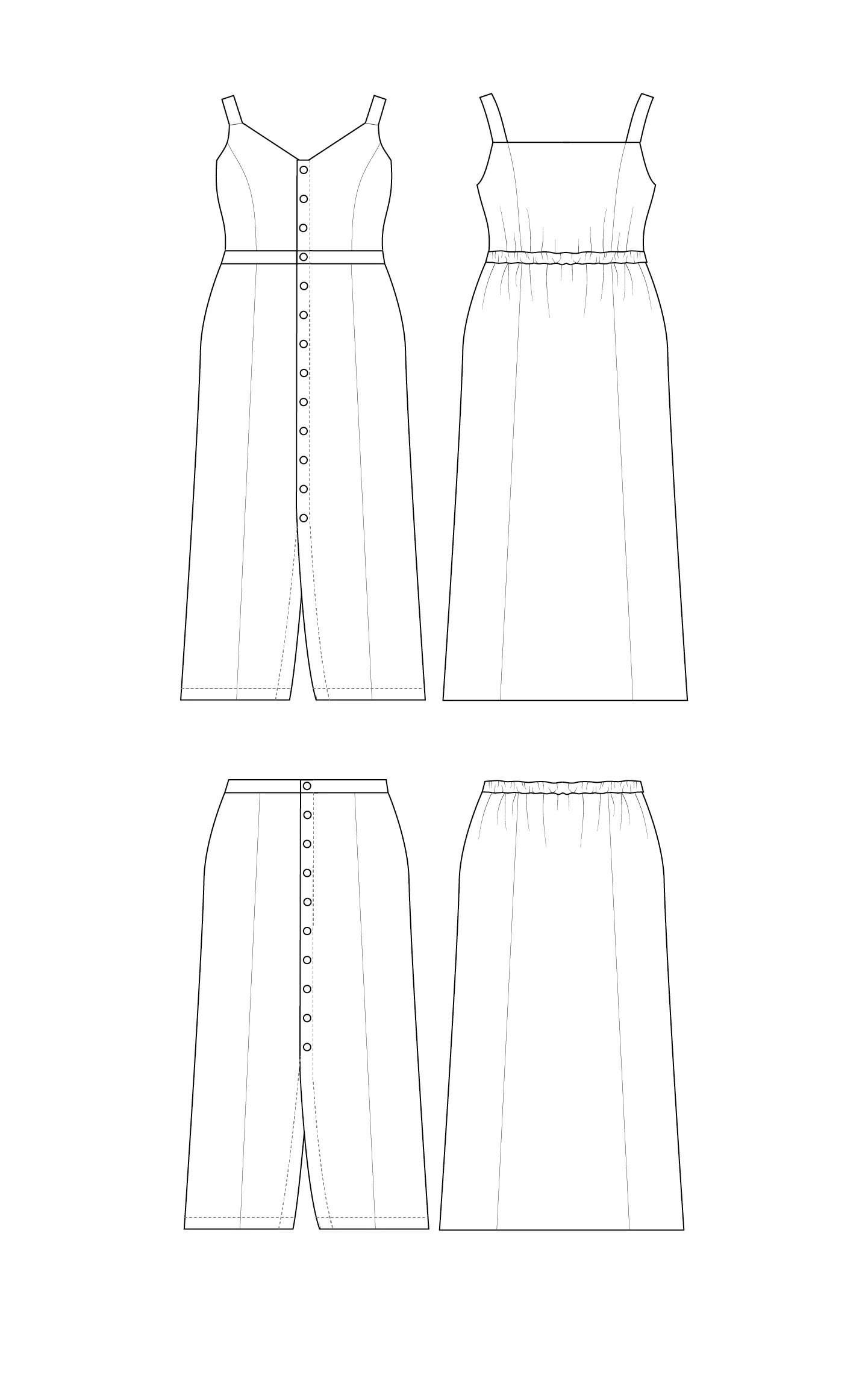 Holyoke Maxi Dress & Skirt 12-32 PDF pattern
