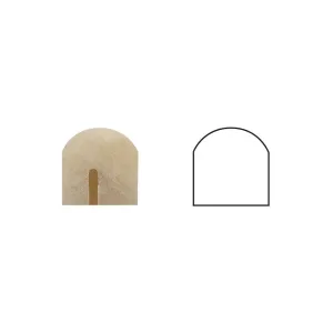Honey Onyx 3/4 X 12 Bullnose Liner, Polished