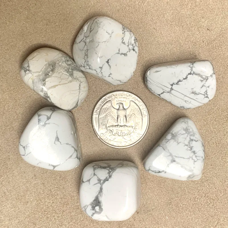 Howlite Polished Pebble (Calm, Patience)