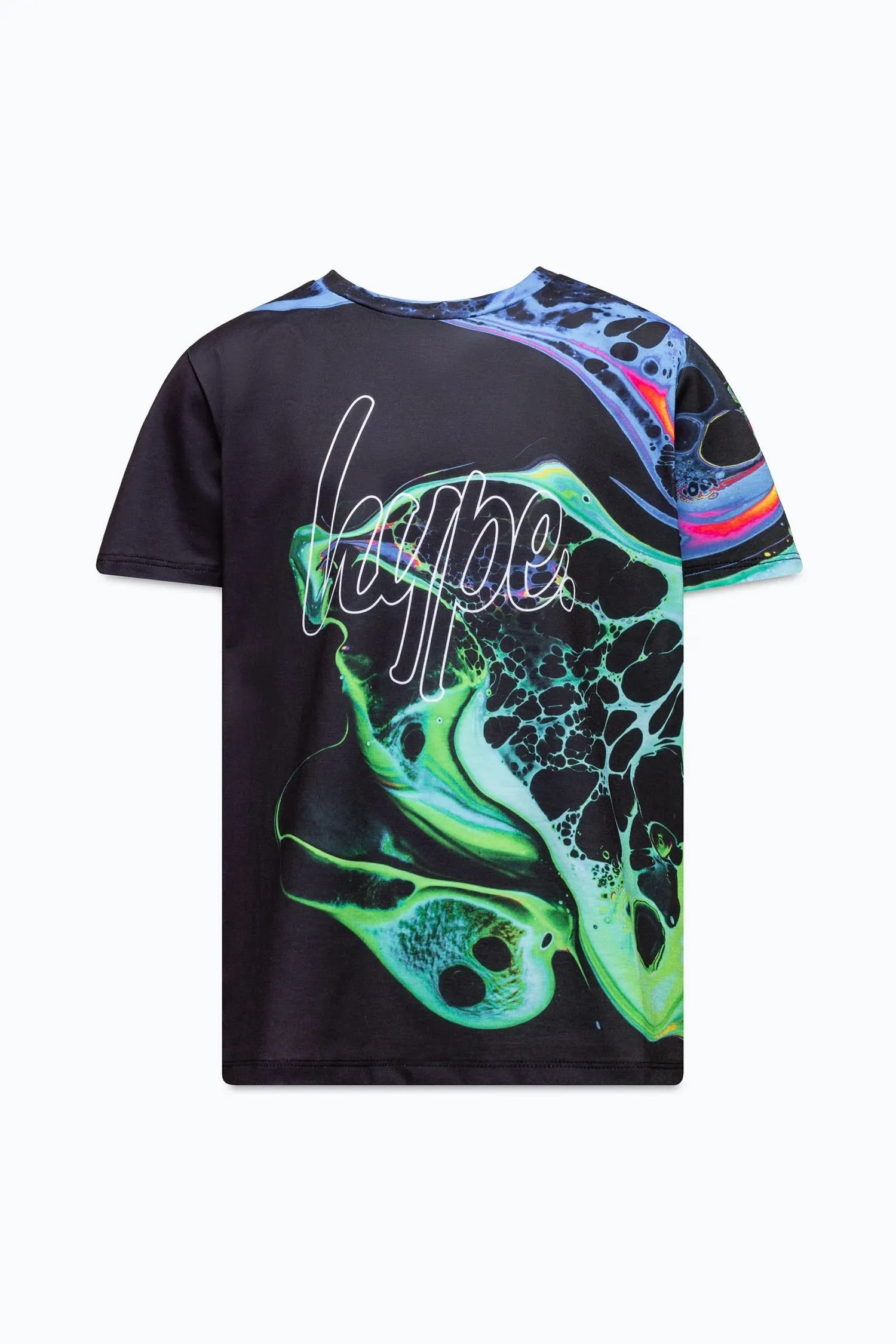 Hype Black Marble Ink T-Shirt Zuao-590