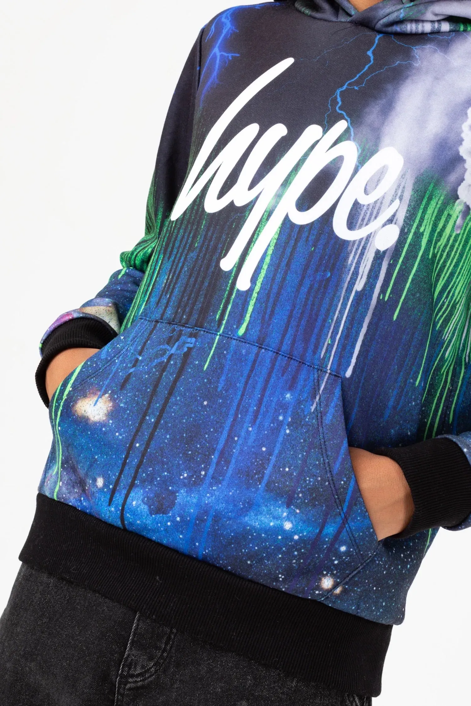 Hype Navy Storm Drips Hoodie Yvlr402