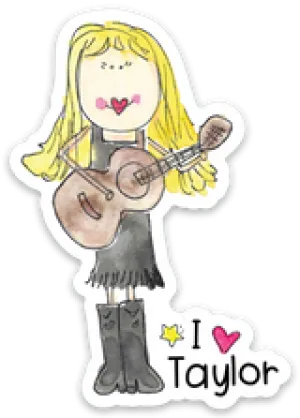I Love Taylor Sticker