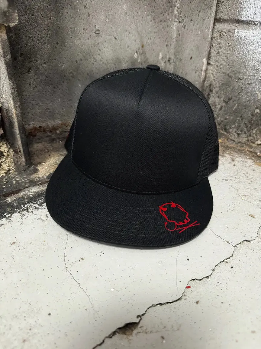 I WANT SIDE STYLE BLACK HAT
