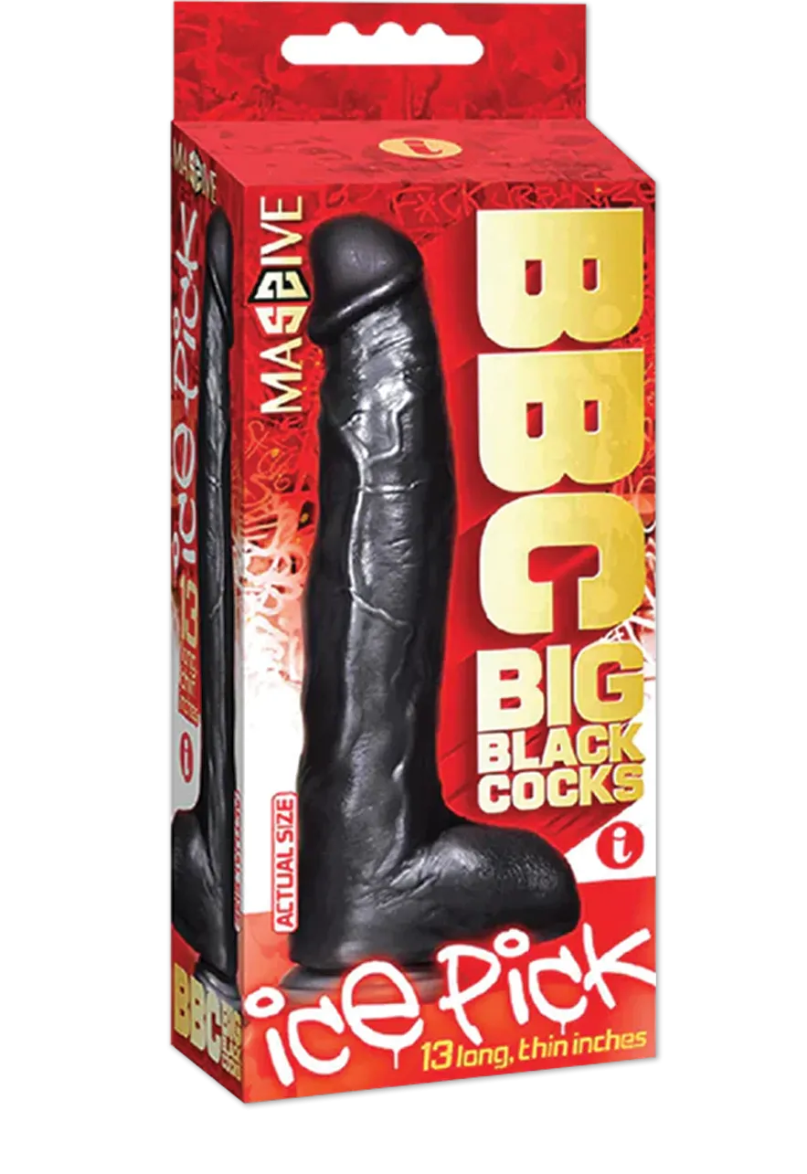 Icon Brands - BBCs Big Black Cocks "Ice Pick," 13 Inch