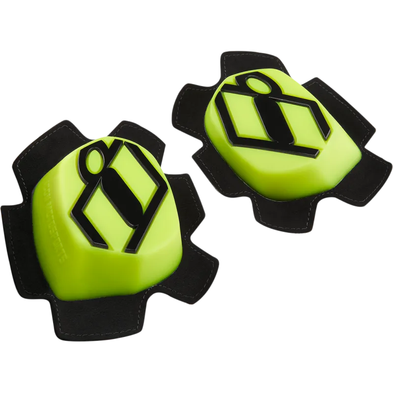 Icon Cloverleaf2 Motorcycle Protectors Replacement Knee Puck - Hi-Viz