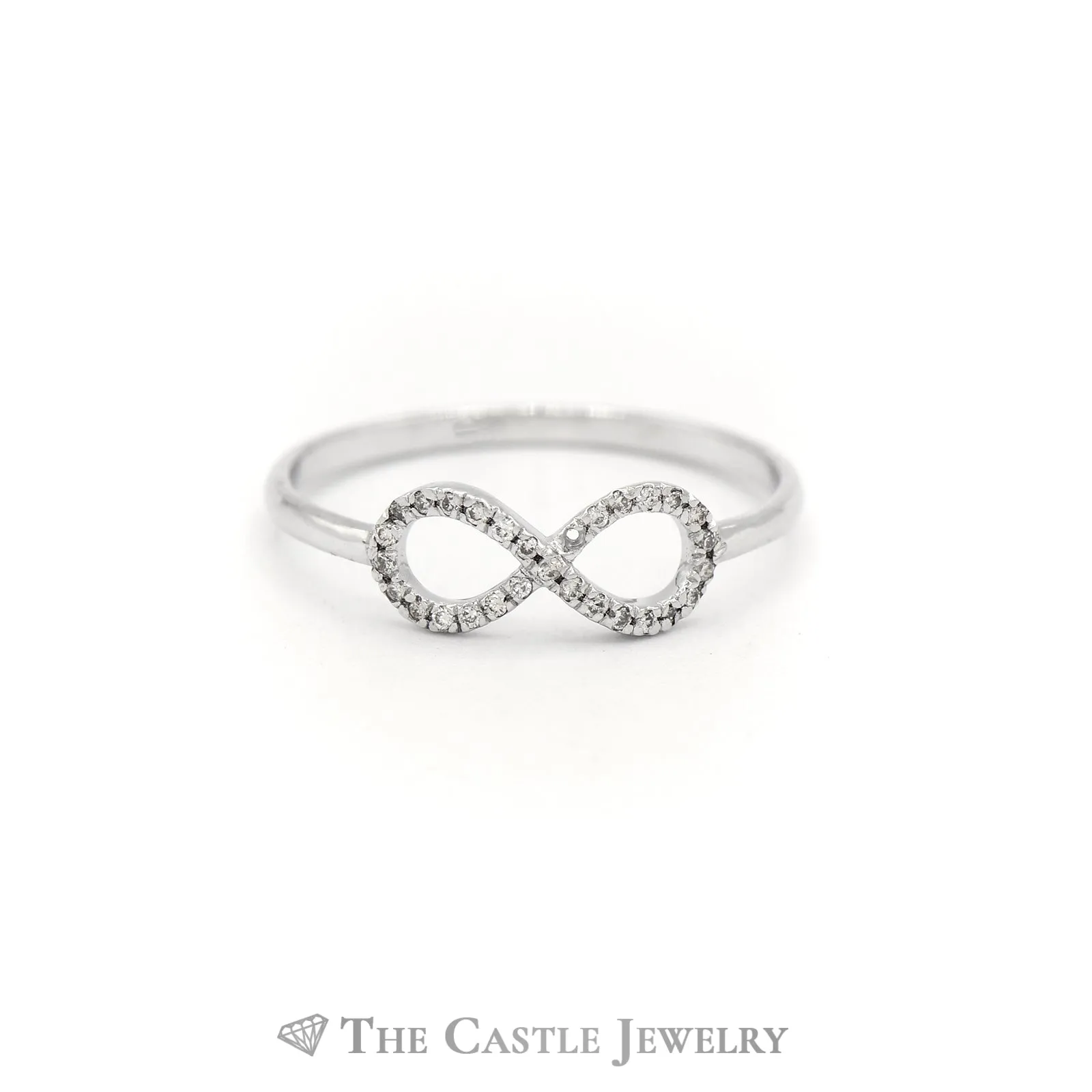 Infinity Loop Diamond Ring in 10KT
