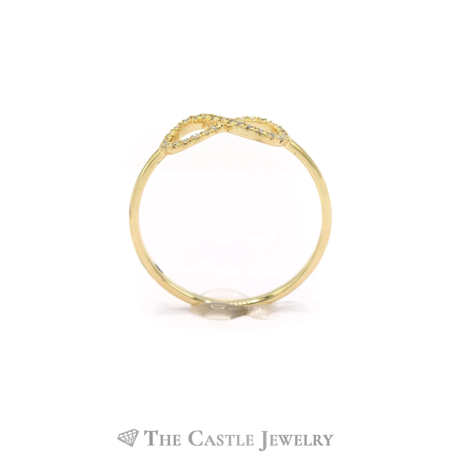 Infinity Loop Diamond Ring in 10KT