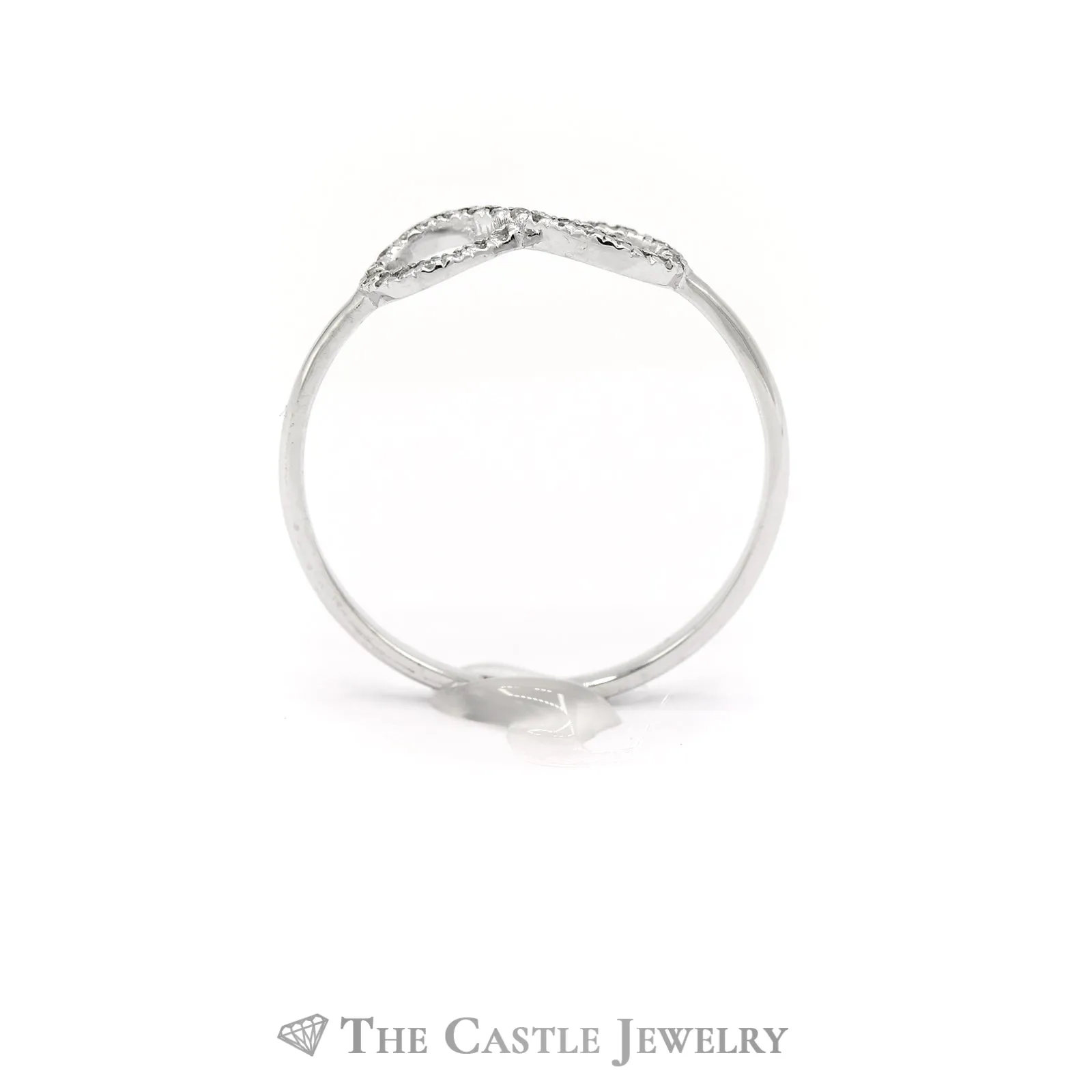 Infinity Loop Diamond Ring in 10KT