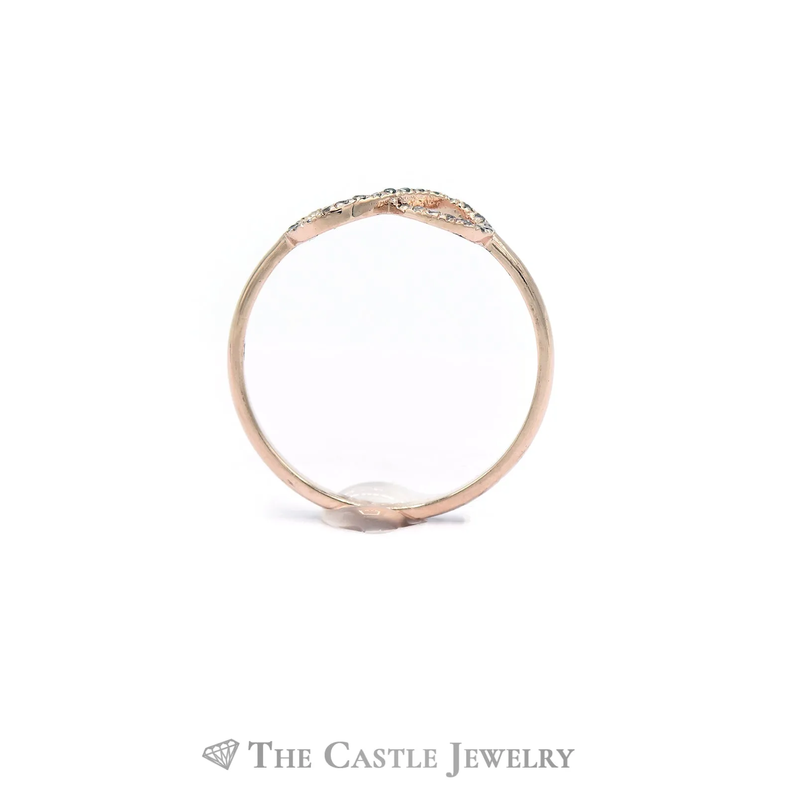 Infinity Loop Diamond Ring in 10KT
